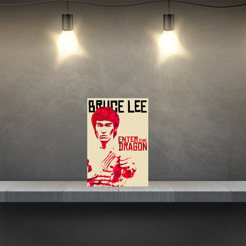 Aluminium Retro Metal Sign Wall Plates Plaque Poster Cafe Wall Art Sign Gift 12 X 8 INCH | bruce lee (2)
