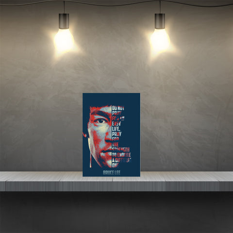 Aluminium Retro Metal Sign Wall Plates Plaque Poster Cafe Wall Art Sign Gift 12 X 8 INCH | bruce lee