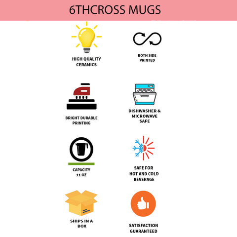6thCross "chai pe charcha" printed Ceramic Tea and Coffee Mug | 11 Oz | Best Gift for Valentine Birthday  Aniiversary
