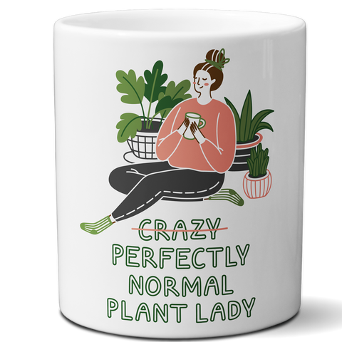 Multi-use hydroponic planter / flower vase | 11 oz | digitally printed | Desktop planter/vase | Home Garden Office Decoration | Best Gift| crazy lady planter/vase