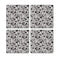 MDF Coasters  4 X 4 INCH |Beautiful Digitally Printed| Set of 4 |dog a doodle pattern