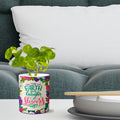 Multi-use hydroponic planter / flower vase | 11 oz | digitally printed | Desktop planter/vase | Home Garden Office Decoration | Best Gift| earth loaghs planter/vase