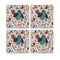 MDF Coasters  4 X 4 INCH |Beautiful Digitally Printed| Set of 4 |floral design 10i pattern