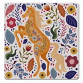 MDF Coasters  4 X 4 INCH |Beautiful Digitally Printed| Set of 4 |floral design 10m pattern