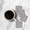 MDF Coasters  4 X 4 INCH |Beautiful Digitally Printed| Set of 4 |floral design 8 c pattern