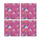 MDF Coasters  4 X 4 INCH |Beautiful Digitally Printed| Set of 4 |floral design 9 e pattern
