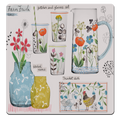 MDF Coasters  4 X 4 INCH |Beautiful Digitally Printed| Set of 4 |floral design waycott 13 pattern