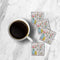 MDF Coasters  4 X 4 INCH |Beautiful Digitally Printed| Set of 4 |floral design waycott 13 pattern