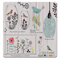 MDF Coasters  4 X 4 INCH |Beautiful Digitally Printed| Set of 4 |floral design waycott 16 pattern