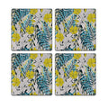 MDF Coasters  4 X 4 INCH |Beautiful Digitally Printed| Set of 4 |floral pattern 35 pattern