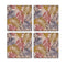 MDF Coasters  4 X 4 INCH |Beautiful Digitally Printed| Set of 4 |floral pattern 36 pattern