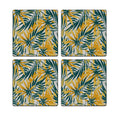 MDF Coasters  4 X 4 INCH |Beautiful Digitally Printed| Set of 4 |floral pattern 38 pattern