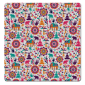 MDF Coasters  4 X 4 INCH |Beautiful Digitally Printed| Set of 4 |floral pattern 39 pattern
