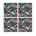 MDF Coasters  4 X 4 INCH |Beautiful Digitally Printed| Set of 4 |floral pattern 53 pattern