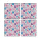 MDF Coasters  4 X 4 INCH |Beautiful Digitally Printed| Set of 4 |floral pattern 60 pattern
