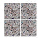 MDF Coasters  4 X 4 INCH |Beautiful Digitally Printed| Set of 4 |floral pattern 60a pattern