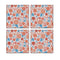 MDF Coasters  4 X 4 INCH |Beautiful Digitally Printed| Set of 4 |floral pattern 60h pattern