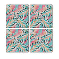 MDF Coasters  4 X 4 INCH |Beautiful Digitally Printed| Set of 4 |floral pattern 60j pattern