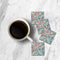 MDF Coasters  4 X 4 INCH |Beautiful Digitally Printed| Set of 4 |floral pattern 60j pattern