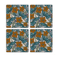 MDF Coasters  4 X 4 INCH |Beautiful Digitally Printed| Set of 4 |floral pattern 60r pattern
