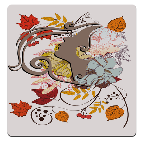MDF Coasters  4 X 4 INCH |Beautiful Digitally Printed| Set of 4 |floral women pattern