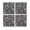 MDF Coasters  4 X 4 INCH |Beautiful Digitally Printed| Set of 4 |folk art 9 c pattern