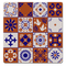 MDF Coasters  4 X 4 INCH |Beautiful Digitally Printed| Set of 4 |folk art 9 f pattern
