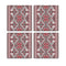 MDF Coasters  4 X 4 INCH |Beautiful Digitally Printed| Set of 4 |kalamkari pattern 50 pattern