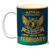 6thCross "kiings_feb" printed Ceramic Tea and Coffee Mug | 11 Oz | Best Gift for Valentine Birthday  Aniiversary