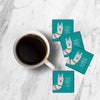 MDF Coasters4 X 4 INCH |Beautiful Digitally Printed| Set of 4 |lama day pattern
