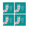 MDF Coasters  4 X 4 INCH |Beautiful Digitally Printed| Set of 4 |lama day pattern