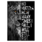 Aluminium Retro Metal Sign Wall Plates Plaque Poster Cafe Wall Art Sign Gift 12 X 8 INCH | lion quote