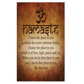 Aluminium Retro Metal Sign Wall Plates Plaque Poster Cafe Wall Art Sign Gift 12 X 8 INCH | namaste