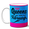 6thCross "queens_feb" printed Ceramic Tea and Coffee Mug | 11 Oz | Best Gift for Valentine Birthday  Aniiversary