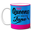 6thCross "queens_june" printed Ceramic Tea and Coffee Mug | 11 Oz | Best Gift for Valentine Birthday  Aniiversary
