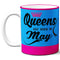 6thCross "queens_may" printed Ceramic Tea and Coffee Mug | 11 Oz | Best Gift for Valentine Birthday  Aniiversary