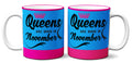 6thCross "queens_nov" printed Ceramic Tea and Coffee Mug | 11 Oz | Best Gift for Valentine Birthday  Aniiversary