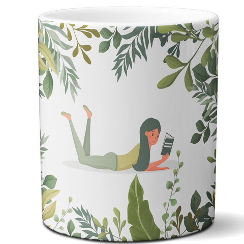 Multi-use hydroponic planter / flower vase | 11 oz | digitally printed | Desktop planter/vase | Home Garden Office Decoration | Best Gift| reading leading planter/vase