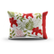 Printed Canvas Rectangular Cushion Covers,Pillow covers |Set of 2 (12 x 18 Inches) | red foral