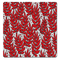 MDF Coasters  4 X 4 INCH |Beautiful Digitally Printed| Set of 4 |red leafy design pattern