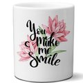 Multi-use hydroponic planter / flower vase | 11 oz | digitally printed | Desktop planter/vase | Home Garden Office Decoration | Best Gift| smile planter/vase