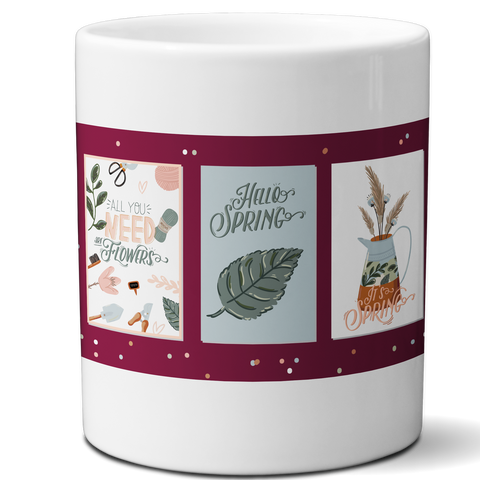 Multi-use hydroponic planter / flower vase | 11 oz | digitally printed | Desktop planter/vase | Home Garden Office Decoration | Best Gift| spring planter/vase