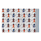 Warli Art Orange Blue