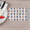 Warli Art Orange Blue