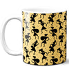 6thCross "worli black" printed Ceramic Tea and Coffee Mug | 11 Oz | Best Gift for Valentine BirthdayAniiversary