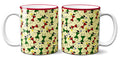 6thCross "worli red and green" printed Ceramic Tea and Coffee Mug | 11 Oz | Best Gift for Valentine Birthday  Aniiversary