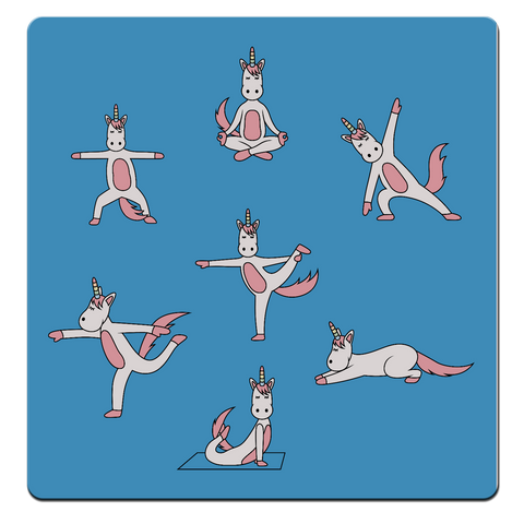 MDF Coasters  4 X 4 INCH |Beautiful Digitally Printed| Set of 4 |yoga dance pattern